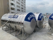 Bồn nước inox 4 khối (4000lít) Nằm & Đứng SƠN HÀ