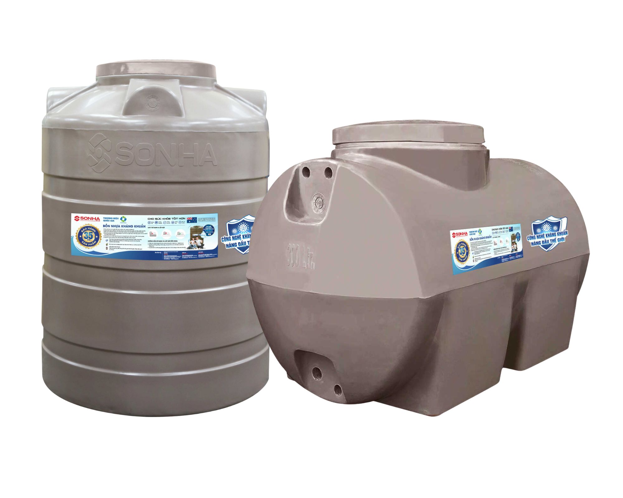 Bồn nhựa kháng khuẩn Sơn Hà (New)
